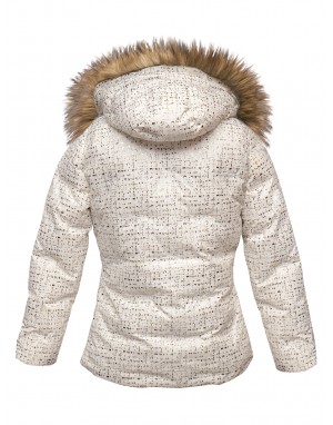 Girls Jacket Quilted Magic White